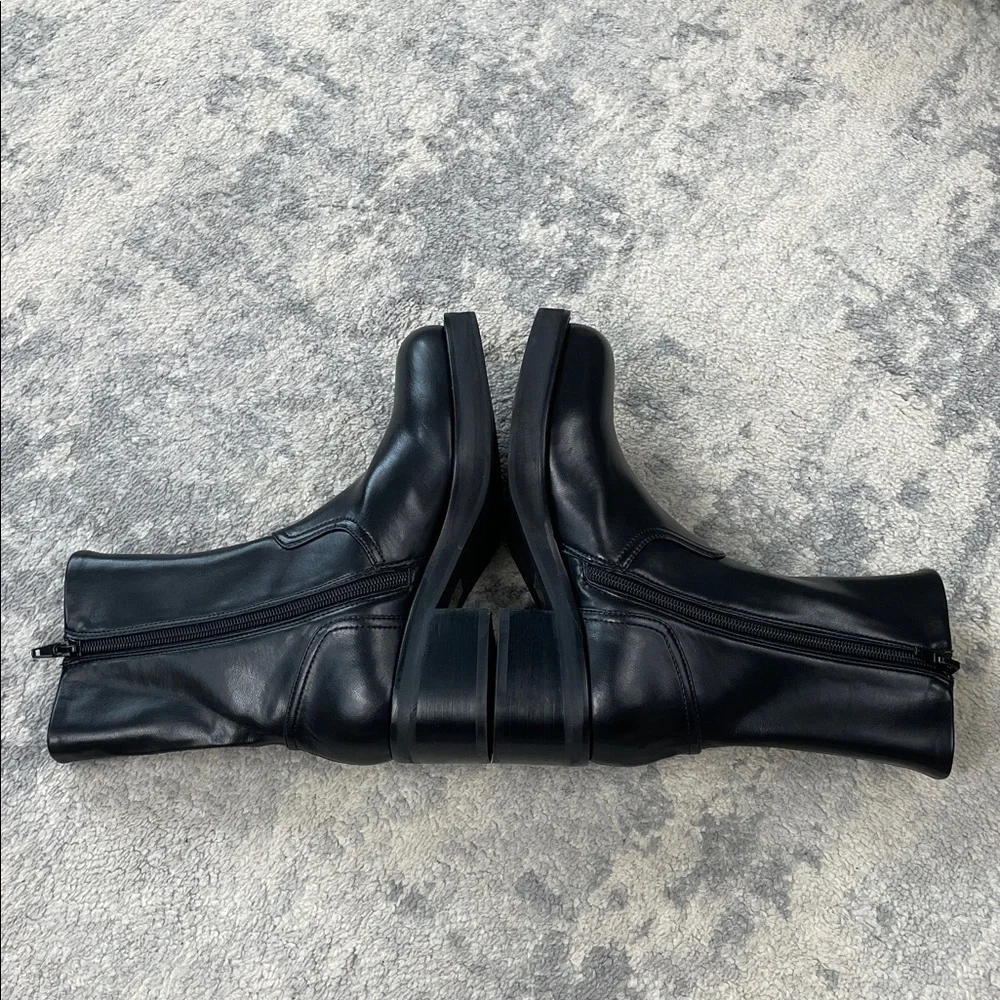 New Jeffrey Campbell Liverpool 2 Platform Ankle Boot Bootie Black Sz 5
